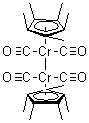 四羰基二[(1,2,3,4,5-eta)-1,2,3,4,5-五甲基-2,4-环戊二烯-1-基]二铬分子结构 (CAS 37299-12-0)