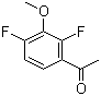2',4'-二氟-3'-甲氧基苯乙酮分子结构 (CAS 373603-19-1)
