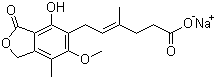 霉酚酸钠分子结构 (CAS 37415-62-6)