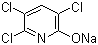 structure of CAS# 37439-34-2, Sodium 3,5,6-trichloropyridin-2-olate