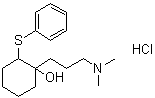 CAS 登录号：37457-09-3, 1-(3-二甲基氨基丙基)-2-(苯硫基)环己醇盐酸盐