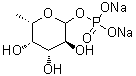 6-脱氧-L-吡喃半乳糖 1-(磷酸二氢酯)二钠盐分子结构 (CAS 374726-44-0)
