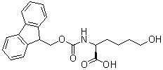 structure of CAS# 374899-60-2, N-[芴甲氧羰基]-6-羟基-L-正亮氨酸
