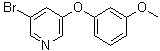 3-溴-5-(3-甲氧基苯氧基)吡啶分子结构 (CAS 374935-00-9)