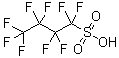 structure of CAS# 375-73-5, 全氟丁烷磺酸