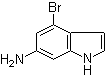 structure of CAS# 375369-03-2, 4-溴-1H-吲哚-6-胺