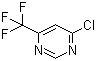4-氯-6-三氟甲基嘧啶分子结构 (CAS 37552-81-1)