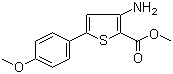 CAS 登录号：37572-23-9, 3-氨基-5-(4-甲氧基苯基)噻吩-2-羧酸甲酯