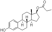 structure of CAS# 3758-34-7, beta-雌二醇 17-丙酸酯