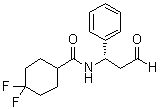 4,4-二氟-N-((1S)-3-氧代-1-苯基丙基)环己烷甲酰胺分子结构 (CAS 376348-78-6)