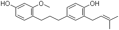CAS 登录号：376362-03-7, 1-(4-羟基-2-甲氧基苯基)-3-(4-羟基-3-异戊烯基苯基)丙烷