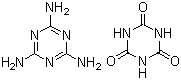 氰尿酸三聚氰胺分子结构 (CAS 37640-57-6)