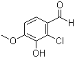 structure of CAS# 37687-57-3, 2-氯-3-羟基-4-甲氧基苯甲醛