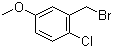 structure of CAS# 3771-13-9, 2-(溴甲基)-1-氯-4-甲氧基苯