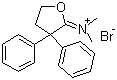 structure of CAS# 37743-18-3, 3,3-二苯基四氢呋喃-2-亚基二甲基溴化胺
