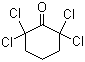 structure of CAS# 3776-30-5, 2,2,6,6-四氯环己酮
