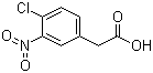 3-硝基-4-氯苯乙酸分子结构 (CAS 37777-68-7)