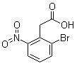 structure of CAS# 37777-74-5, 2-Bromo-6-nitrophenylacetic acid