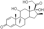structure of CAS# 378-44-9, 倍他米松