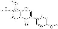7,8-二甲氧基-3-(4-甲氧基苯基)-4H-1-苯并吡喃-4-酮分子结构 (CAS 37816-21-0)