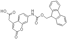 structure of CAS# 378247-75-7, 7-[[芴甲氧羰基]氨基]-2-氧代-2H-1-苯并吡喃-4-乙酸