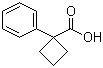1-苯基环丁基甲酸分子结构 (CAS 37828-19-6)