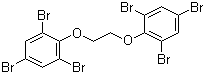 1,2-双(2,4,6-三溴苯氧基)乙烷分子结构 (CAS 37853-59-1)