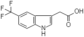 structure of CAS# 378802-40-5, 2-(5-Trifluoromethyl-1H-indol-3-yl)acetic acid