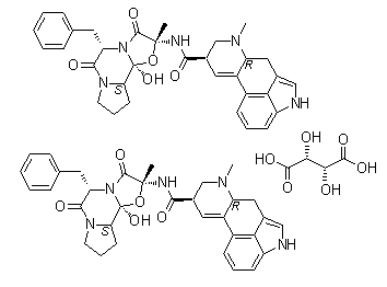 structure of CAS# 379-79-3, Ergotamine bitartrate