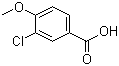 3-氯-4-甲氧基苯甲酸分子结构 (CAS 37908-96-6)