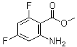 2-氨基-4,6-二氟苯甲酸甲酯分子结构 (CAS 379228-57-6)