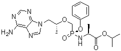 替诺福韦艾拉酚胺分子结构 (CAS 379270-37-8)