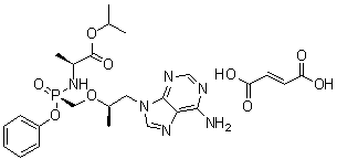 GS 7340 富马酸盐分子结构 (CAS 379270-38-9)