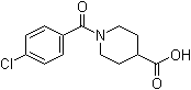 1-(4-氯苯甲酰基)-4-哌啶羧酸分子结构 (CAS 379724-54-6)
