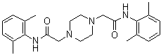 structure of CAS# 380204-72-8, N,N'-二(2,6-二甲基苯基)-1,4-哌嗪二乙酰胺
