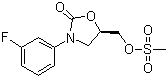 (5R)-3-(3-氟苯基)-5-[[(甲磺酰)氧]甲基]-2-恶唑烷酮分子结构 (CAS 380380-55-2)
