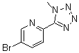 2-(1-甲基-5-四唑基)-5-溴吡啶分子结构 (CAS 380380-63-2)