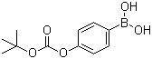 4-(叔丁氧羧基)苯硼酸分子结构 (CAS 380430-70-6)