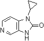 1-环丙基-1,3-二氢-2H-咪唑并[4,5-c]吡啶-2-酮分子结构 (CAS 380605-29-8)