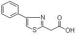 4-苯基-2-噻唑乙酸分子结构 (CAS 38107-10-7)