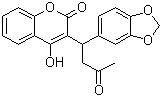 CAS 登录号：38114-66-8, 3-[1-(1,3-苯并二氧杂环戊烯-5-基)-3-氧代丁基]-4-羟基-2H-1-苯并吡喃-2-酮