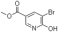 5-溴-6-羟基烟酸甲酯分子结构 (CAS 381247-99-0)