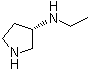 (3S)-3-(乙基氨基)吡咯烷分子结构 (CAS 381670-31-1)