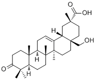 28-羟基-3-氧代齐墩果-12-烯-29-酸分子结构 (CAS 381691-22-1)