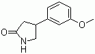 structure of CAS# 38175-34-7, 4-(3'-甲氧基苯基)-2-吡咯烷酮