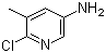 structure of CAS# 38186-82-2, 2-氯-3-甲基-5-氨基吡啶