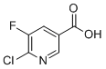 structure of CAS# 38186-86-6, 6-氯-5-氟烟酸