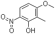 3-甲氧基-2-甲基-6-硝基苯酚分子结构 (CAS 38226-14-1)
