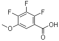 structure of CAS# 38233-47-5, 2,3,4-三氟-5-甲氧基苯甲酸