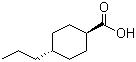 反式-4-丙基环己烷甲酸分子结构 (CAS 38289-27-9)